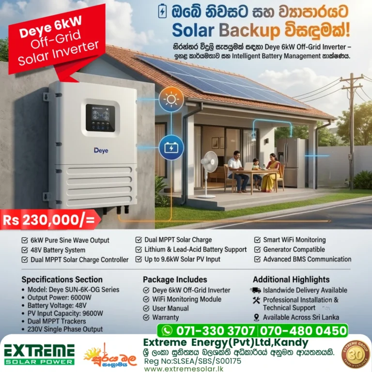 Deye 6kW Off-Grid Solar Invertersolar Power systems_extreme_service